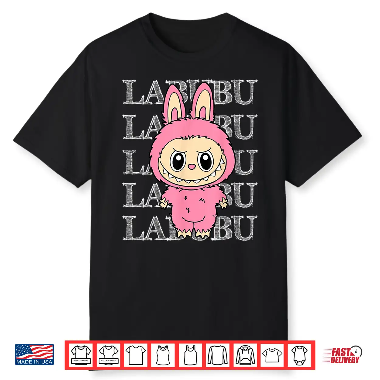 Cute Pink Labubu Shirt Cute Pink Labubu Shirt