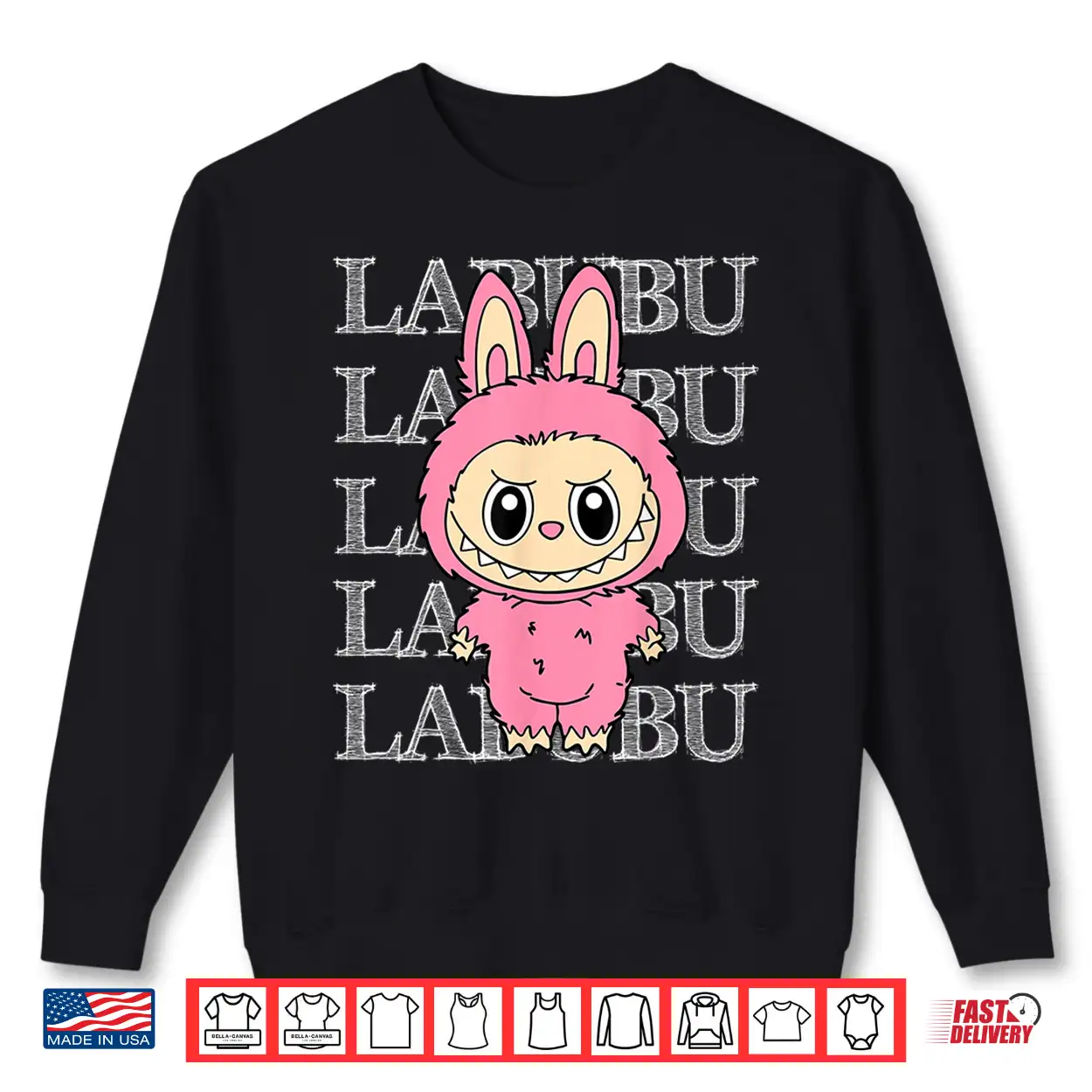 Cute Pink Labubu Shirt Cute Pink Labubu Shirt