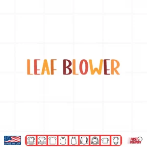 Design Leaf Blower Fall Costume Couple Halloween Matching Shirt