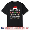 Most Likely To Pet The Reindeer Family Matching Xmas Tree Shirt