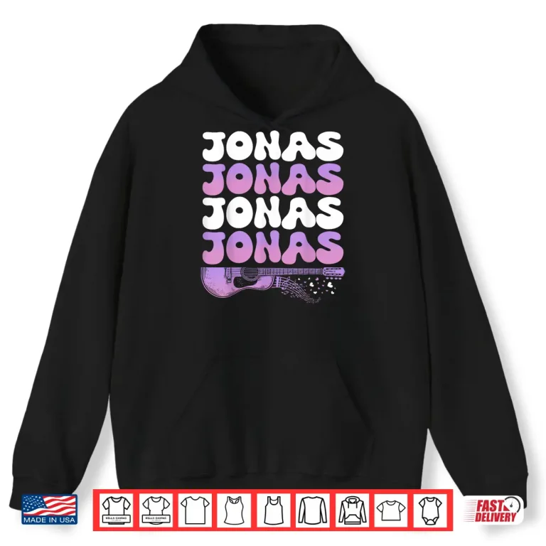 Retro Jonas First Name I Love Jonas 80'S Groovy Shirt 1 Hoodie Retro Jonas First Name I Love Jonas 80s Groovy Shirt