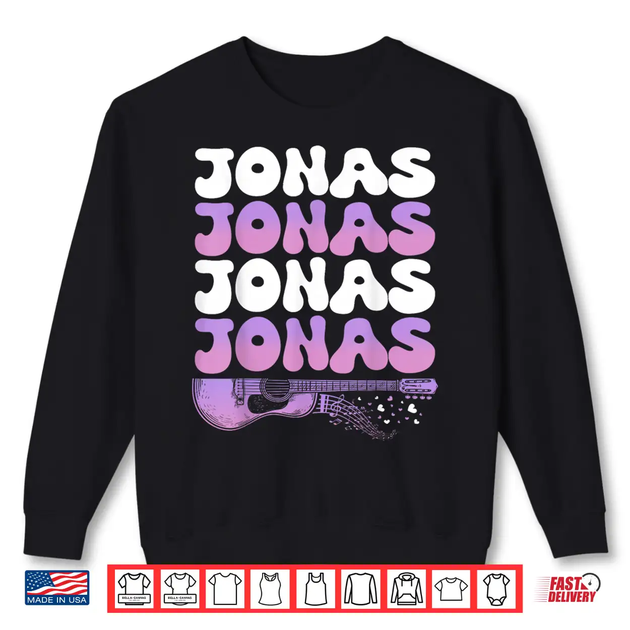 Retro Jonas First Name I Love Jonas 80’S Groovy Shirt Retro Jonas First Name I Love Jonas 80’S Groovy Shirt