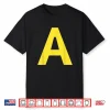 Halloween Letter A Alphabet Matching Costume Shirt