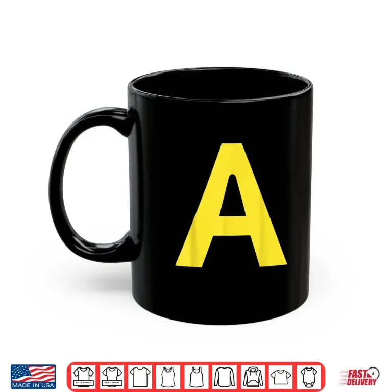 Mug Halloween Letter A Alphabet Matching Costume Shirt