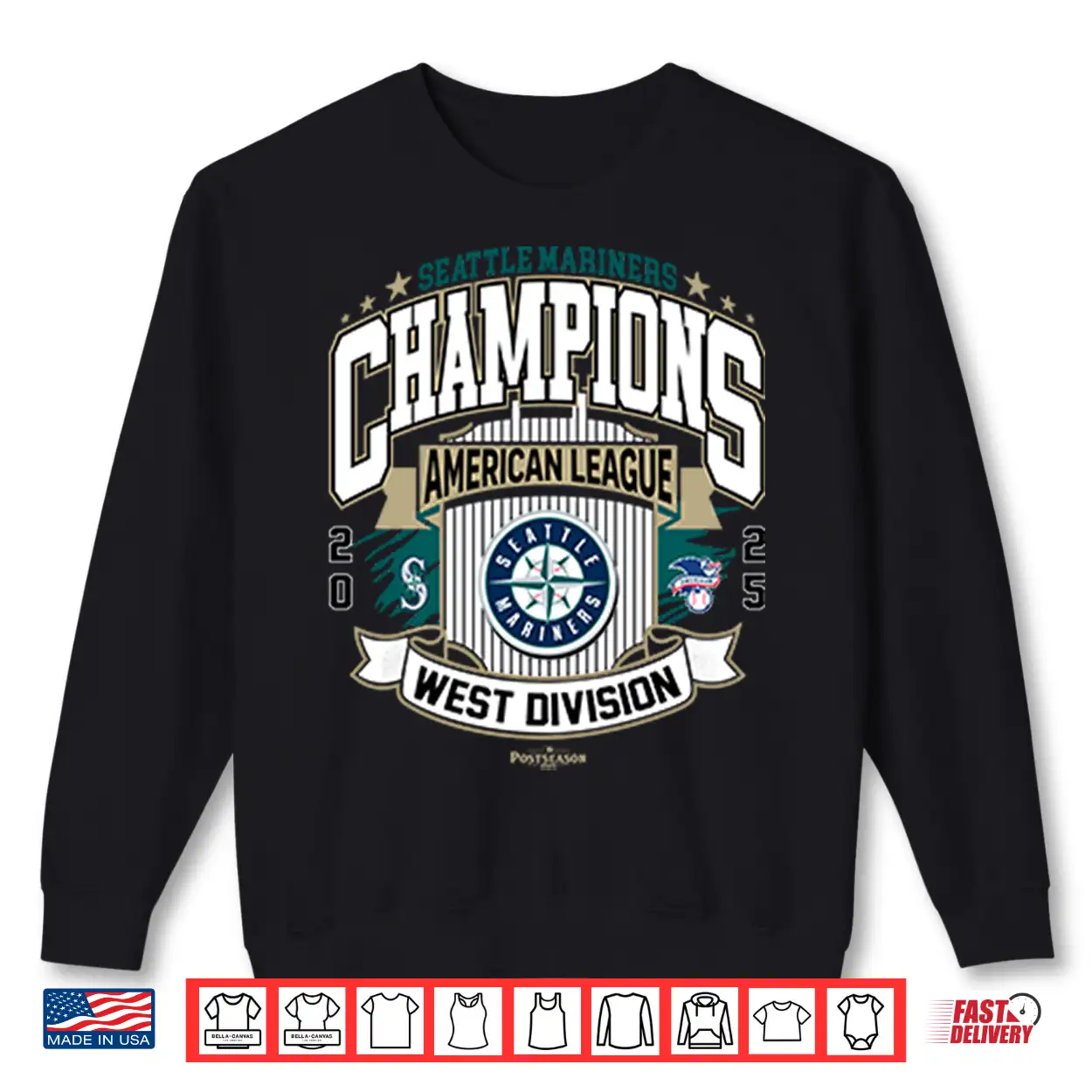 Seattle Mariners American League West Division Champions 2025 Shirt Seattle Mariners American League West Division Champions 2025 Shirt