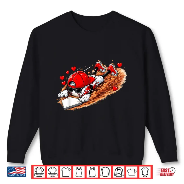 Sweatshirt Baseball ValentineS Day Drip Ice Cream Team Shirt