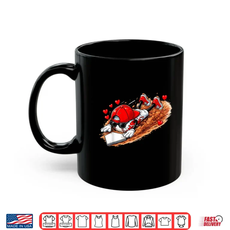 Mug Baseball ValentineS Day Drip Ice Cream Team Shirt