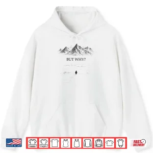 Hoodie But Why Head Towards The Mountains Penguin Motivational Shirt