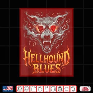 Design Delta Blues Music Lover Hellhound King Of Blues Fan Art Shirt