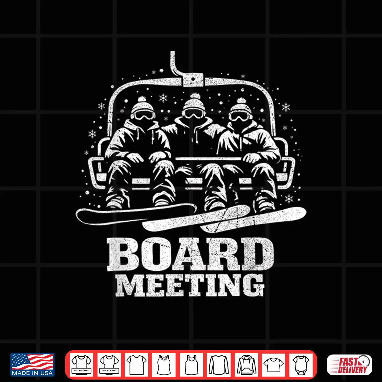 Funny Snowboard Board Meeting Ski Lift Skier Winter Sports Shirt Funny Snowboard Board Meeting Ski Lift Skier Winter Sports Shirt
