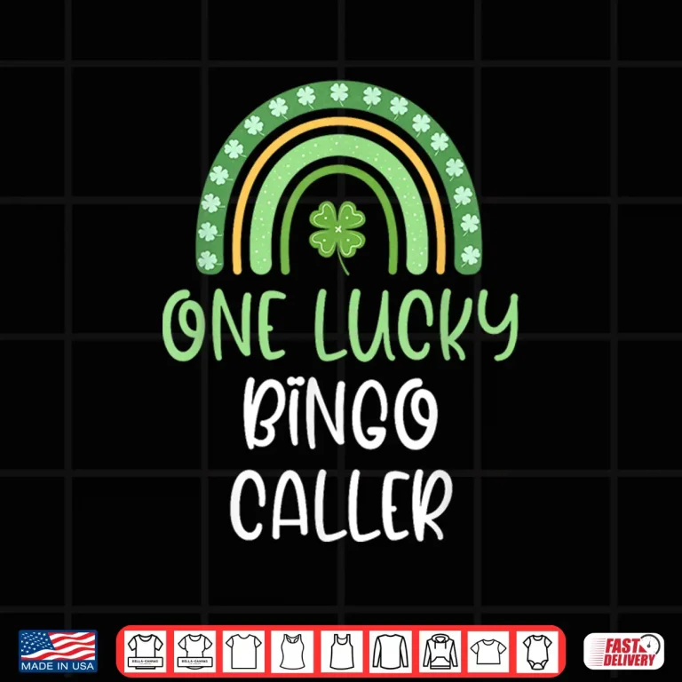 One Lucky Bingo Caller St. Patrick'S Day Funny Rainbow Shirt 4 Design One Lucky Bingo Caller St. PatrickS Day Funny Rainbow Shirt