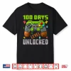100 Days Level Unlocked Gaming 100 Days Of School Boys Girls Shirt