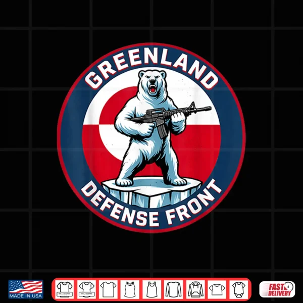 Design Greenland Defense Front Polar Bear Greenland Is Not For Sale Shirt