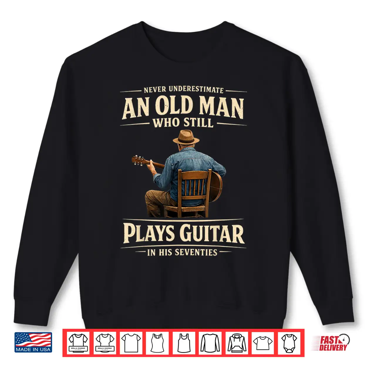 Mens 70Th Birthday Acoustic Guitar Player Vintage Seventies Shirt Mens 70Th Birthday Acoustic Guitar Player Vintage Seventies Shirt
