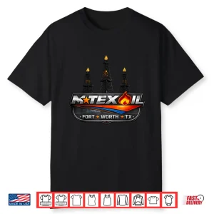 Official Mtex Oil Logo Vintage Fort Worth Texas Mtex Oil Shirt