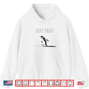 Hoodie Trendy Nihilist Penguin But Why Funny Meme Shirt