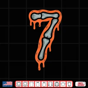 Design Seven Meme 6 7 Skeleton Halloween Costume Couple Shirt