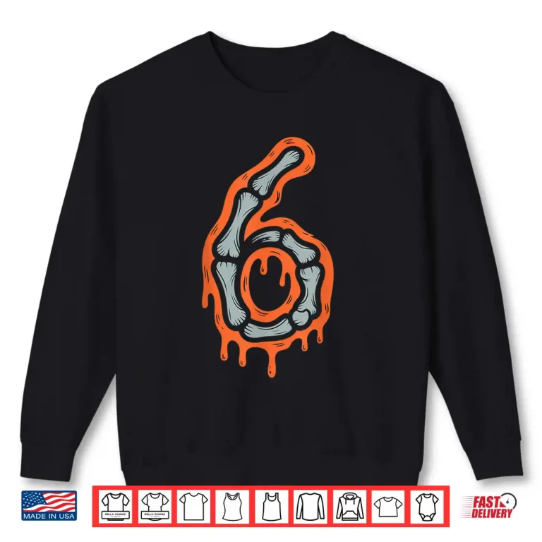 Sweatshirt Six Meme 6 7 Skeleton Halloween Costume Couple Shirt