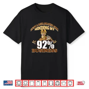 Cute Leopard African American Pride Just A Melanated Girl Shirt