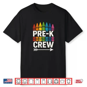 Pre K Crew Teacher Team Squad Hello Back School Graduation Shirt