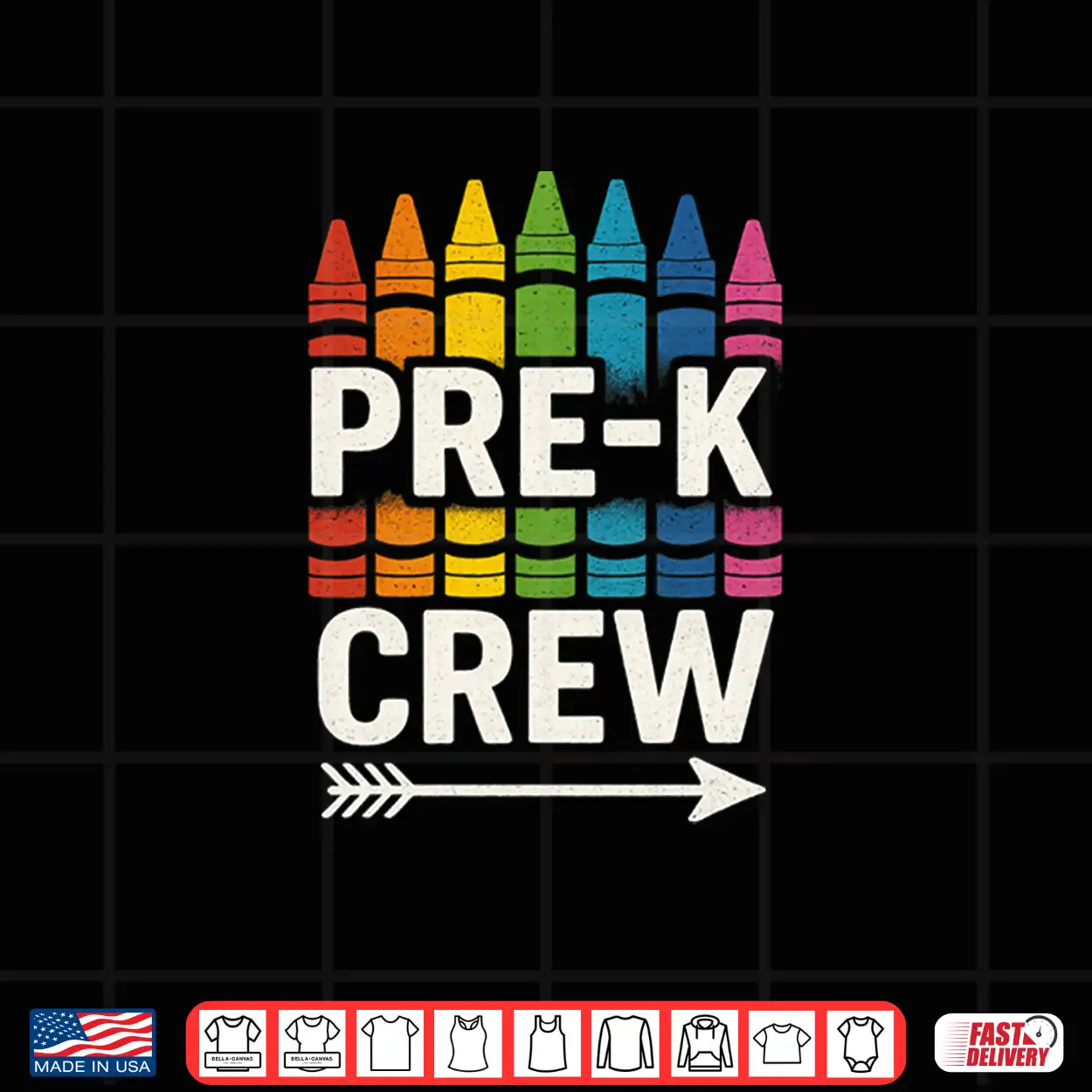 Pre K Crew Teacher Team Squad Hello Back School Graduation Shirt Pre K Crew Teacher Team Squad Hello Back School Graduation Shirt