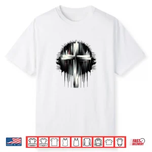 Stunning Street Art Graphic Christian Cross Of Jesus Christ Shirt