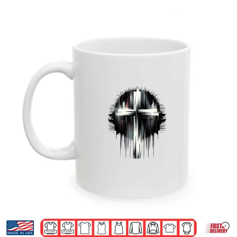 Mug Stunning Street Art Graphic Christian Cross of Jesus Christ Shirt