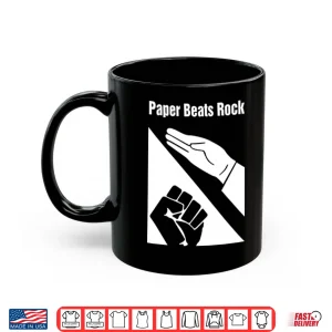Mug Paper Beats Rock Shirt
