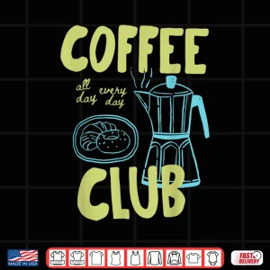 Design Retro Coffee Club Graphic For Coffee Lovers Shirt