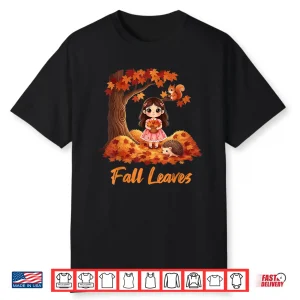 Autumn Fall Leaves Tree And Forest Creatures Shirt