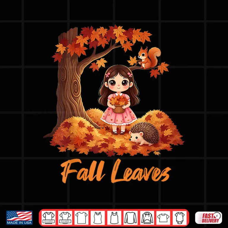 Design Autumn Fall Leaves Tree and Forest Creatures Shirt