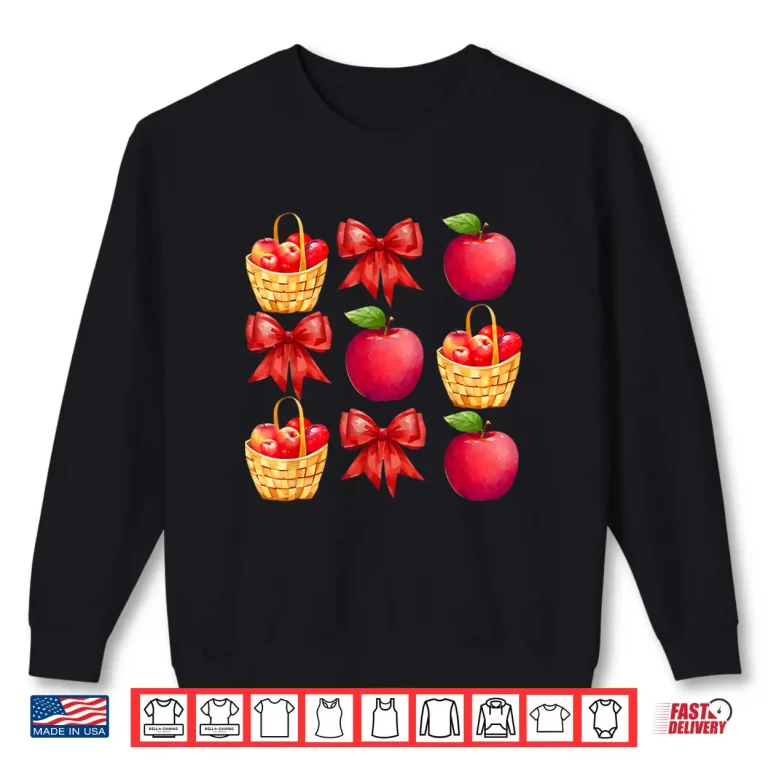Sweatshirt Coquette Apple Picking Crew Apple Picking Season Bows Shirt