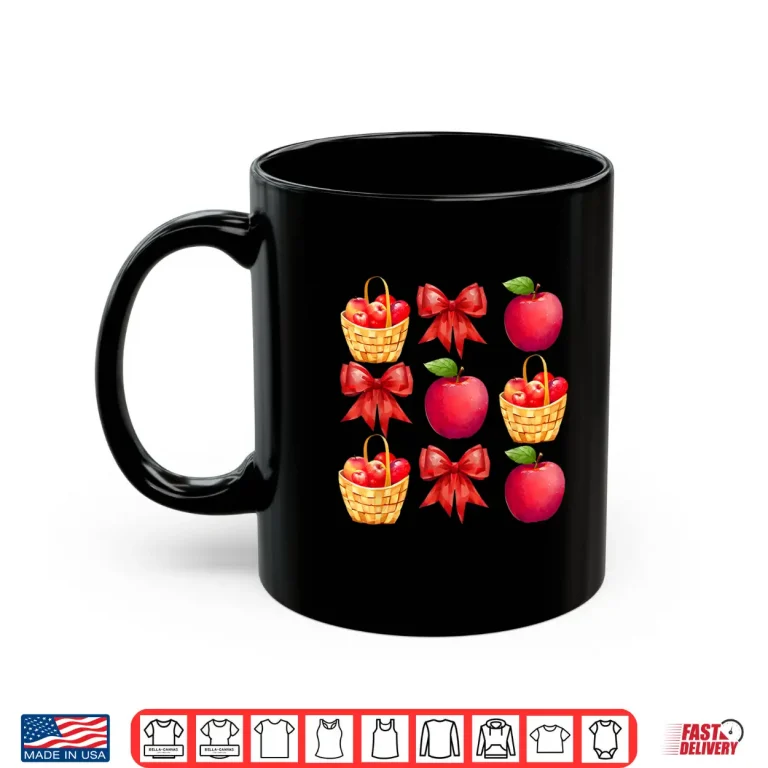 Mug Coquette Apple Picking Crew Apple Picking Season Bows Shirt