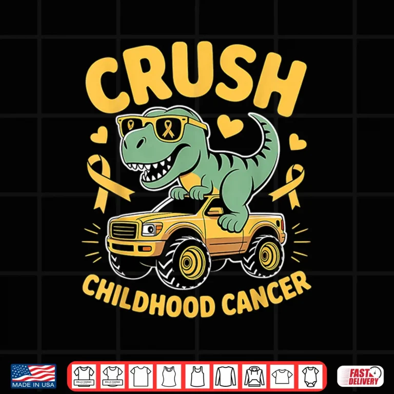 Design Crush Childhood Cancer Gold Ribbon Shirt
