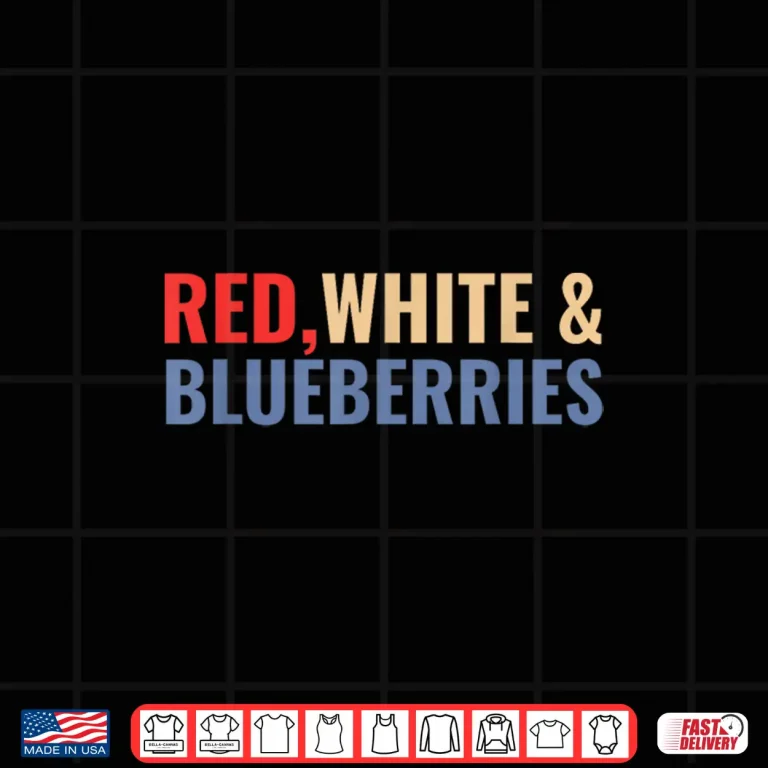Design Red White and Blueberries Tee Shirt