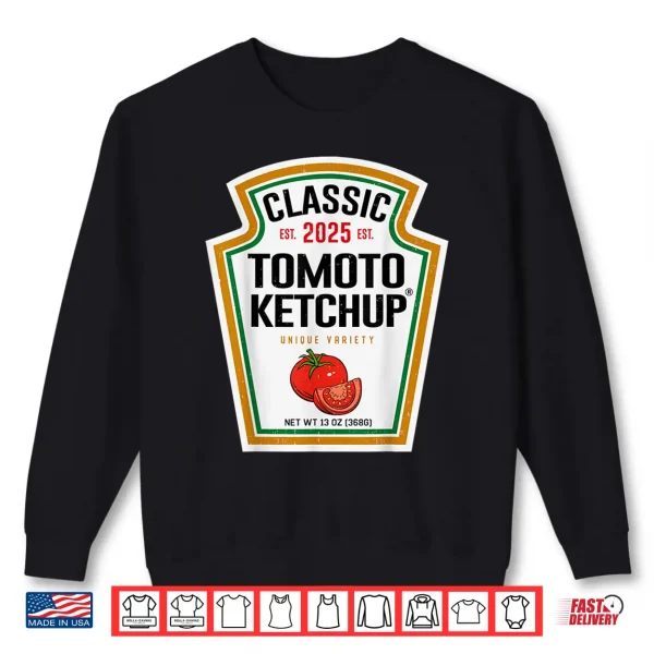 Sweatshirt Tomato Ketchup Condiment DIY Halloween Costume Matching Shirt