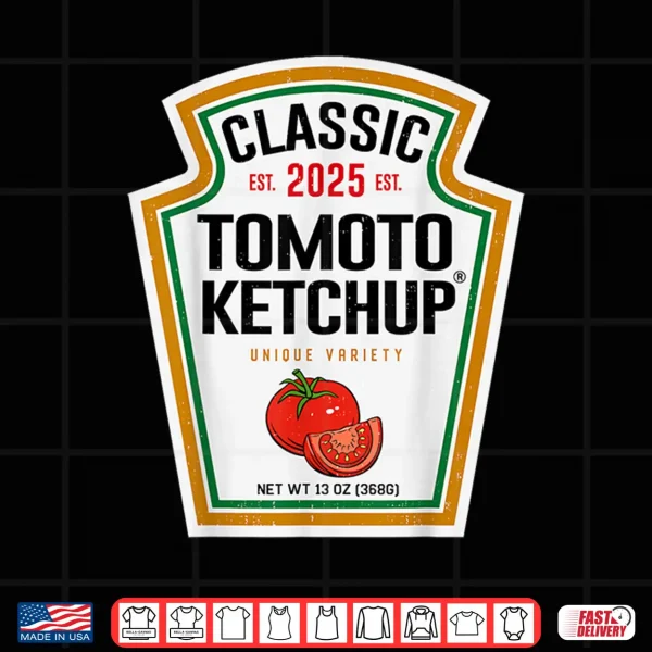 Design Tomato Ketchup Condiment DIY Halloween Costume Matching Shirt