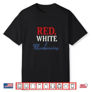 American Patriot Republican Usa Red White And Blueberries Shirt
