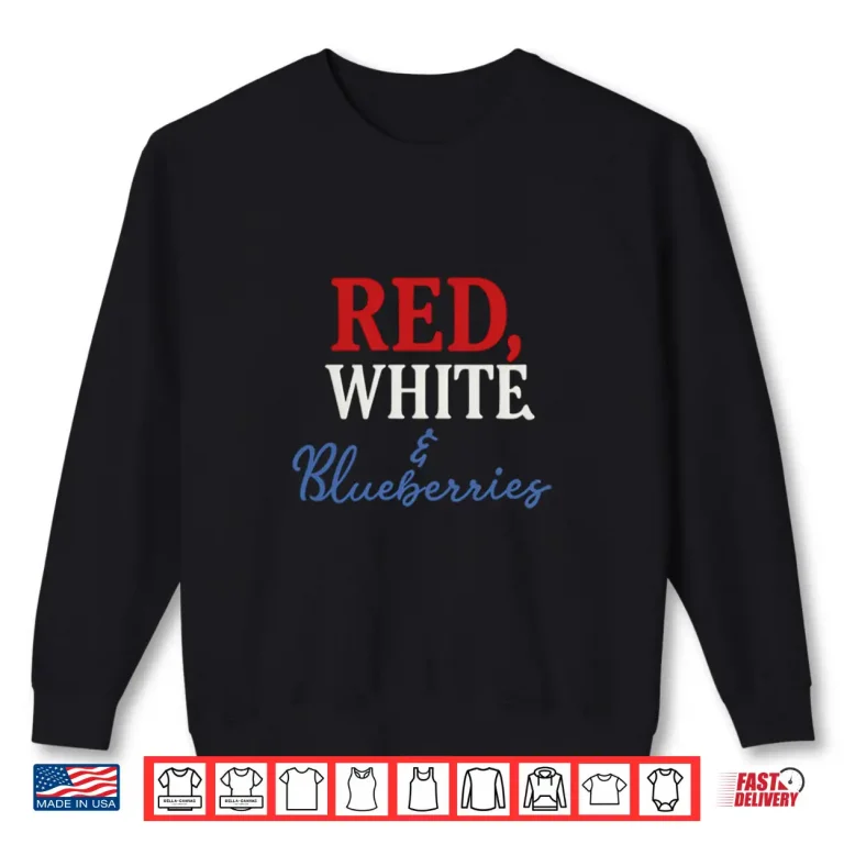 Sweatshirt American Patriot Republican USA Red White and Blueberries Shirt