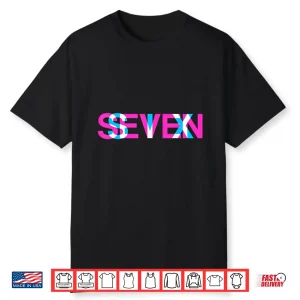 Glitch Optical Illusion Six Seven 6 7 Meme Gen Alpha Slang Shirt