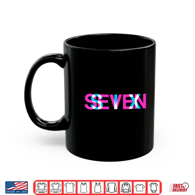 Mug Glitch Optical Illusion Six Seven 6 7 Meme Gen Alpha Slang Shirt