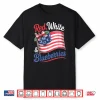 Red White & Blueberries Coquette Flag Bow Shirt