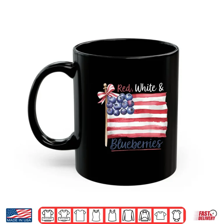 Mug Red White and Blueberries for Supporters Shirt