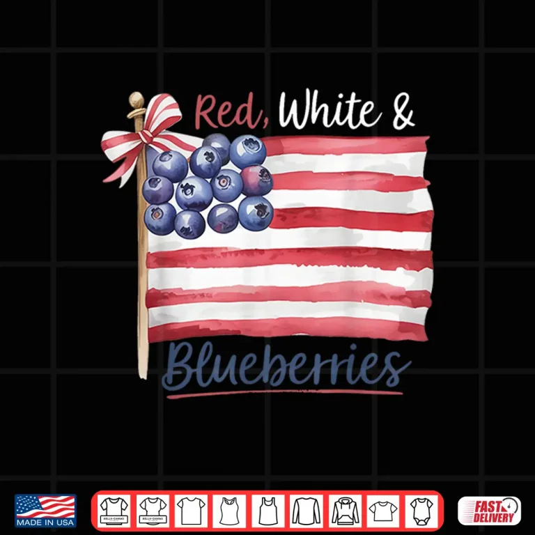 Design Red White and Blueberries for Supporters Shirt