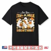 Are You Fall O Ween Directions Teacher Halloween Ghost Retro Shirt