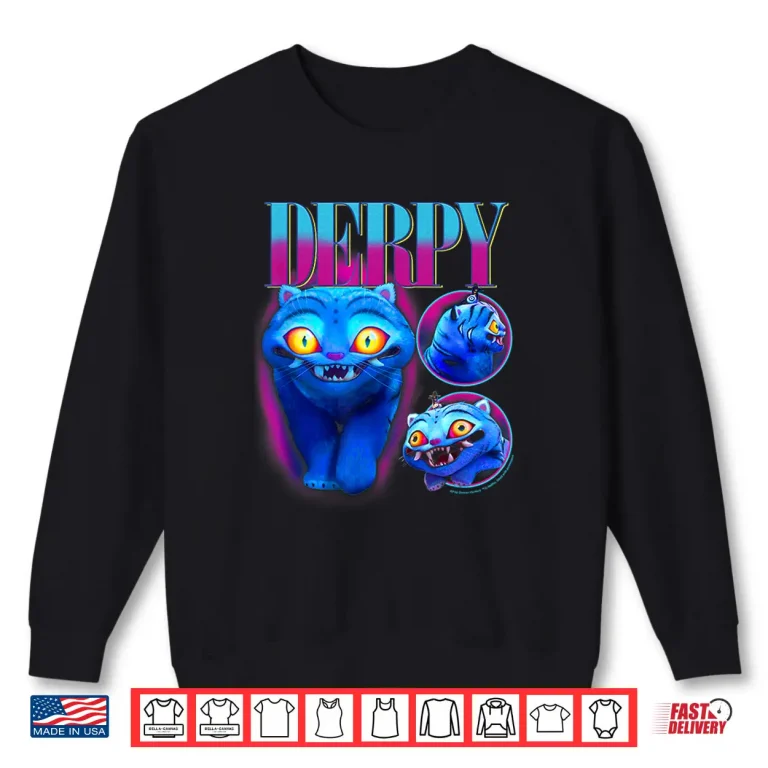 Sweatshirt Halloween Derpy Showcase Y2K Style Poster Shirt