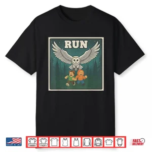 Run Halloween Game Owl Shirt