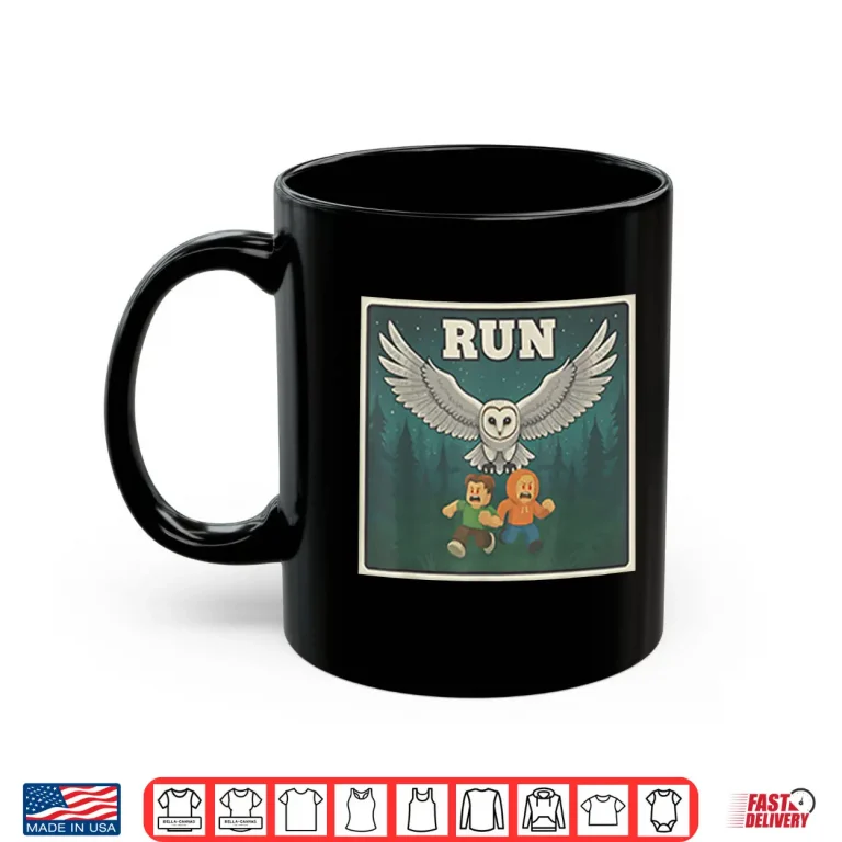 Mug Run Halloween Game Owl Shirt