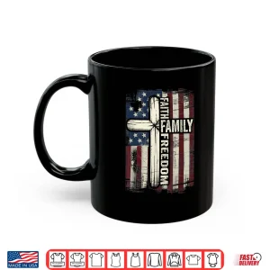 Mug Faith Family Freedom USA Flag Shirt
