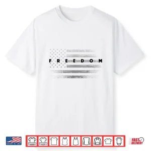 Grunge American Flag Patriotic Pride Freedom Shirt
